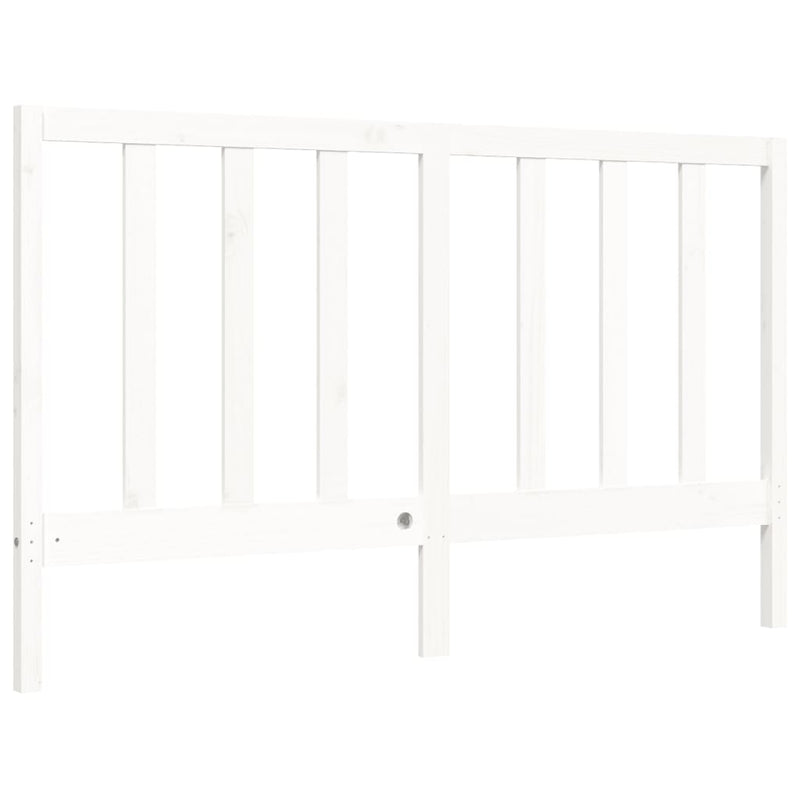 vidaXL fehér tömör fenyőfa ágy matrac nélkül 160 x 200 cm