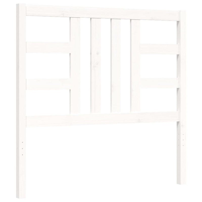 vidaXL fehér tömör fenyőfa ágy matrac nélkül 100 x 200 cm