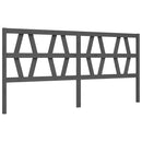 vidaXL szürke tömör fa ágykeret fejtámlával 200 x 200 cm