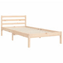 vidaXL tömör fa ágykeret fejtámlával 100 x 200 cm