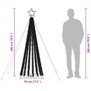 vidaXL hideg fehér LED karácsonyfa 275 LED 180 cm