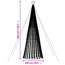 vidaXL hideg fehér LED karácsonyfa 688 LED 300 cm