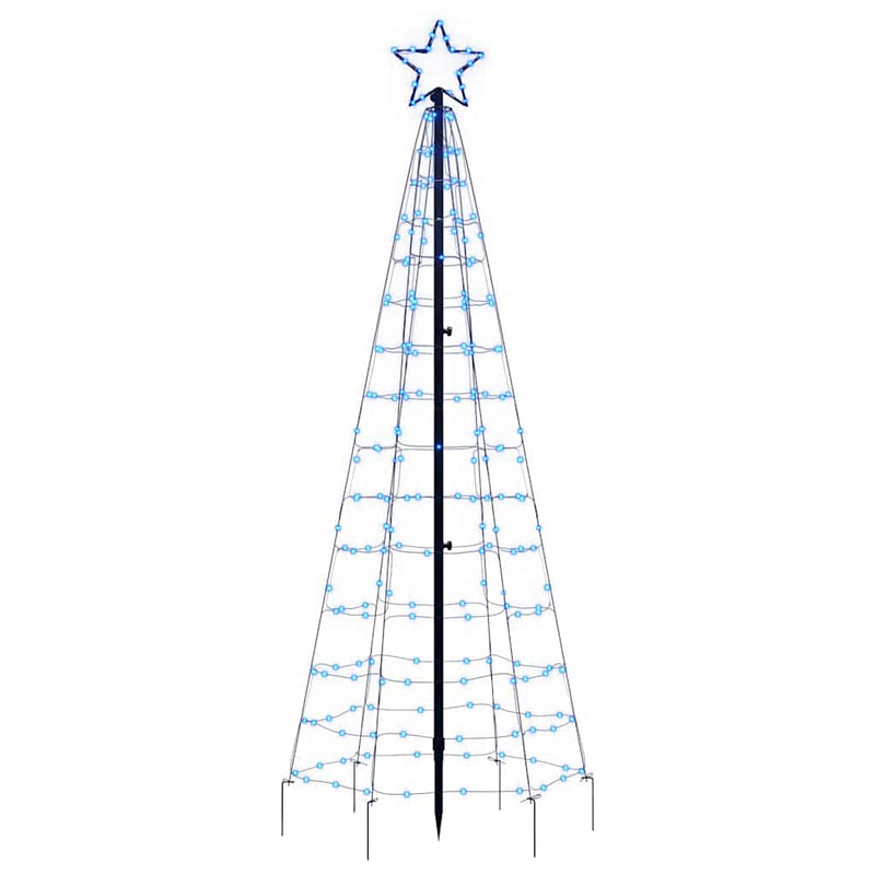 vidaXL kék LED karácsonyfa tüskékkel 220 LED 180 cm