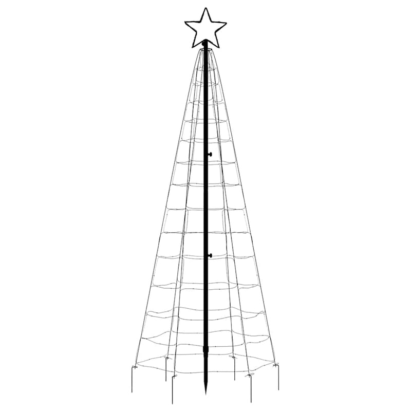 vidaXL kék LED karácsonyfa tüskékkel 220 LED 180 cm
