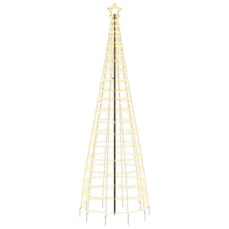 vidaXL meleg fehér LED karácsonyfa tüskékkel 570 LED 300 cm