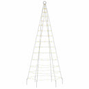 vidaXL meleg fehér LED karácsonyfa zászlórúdra 200 LED 180 cm