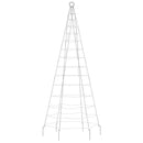 vidaXL hideg fehér LED karácsonyfa zászlórúdra 200 LED 180 cm