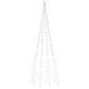 vidaXL hideg fehér LED karácsonyfa zászlórúdra 550 LED 300 cm