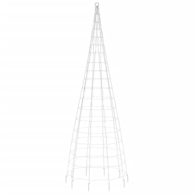 vidaXL hideg fehér LED karácsonyfa zászlórúdra 550 LED 300 cm