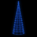 vidaXL kék LED karácsonyfa zászlórúdra 550 LED 300 cm