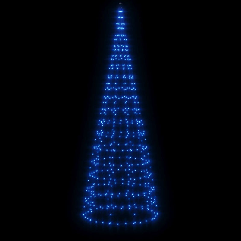 vidaXL kék LED karácsonyfa zászlórúdra 550 LED 300 cm