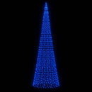 vidaXL kék LED karácsonyfa zászlórúdra 1534 LED 500 cm