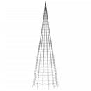 vidaXL hideg fehér LED karácsonyfa zászlórúdra 3000 LED 800 cm