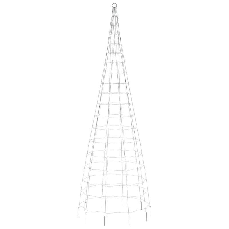 vidaXL meleg fehér LED karácsonyfa zászlórúdon 550 LED 300 cm