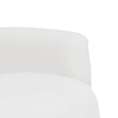 vidaXL fehér műbőr dönthető fotel lábtartóval