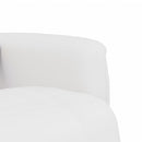 vidaXL fehér műbőr dönthető masszázsfotel lábtartóval