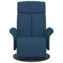 vidaXL kék szövet dönthető fotel lábtartóval