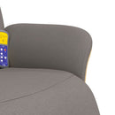 vidaXL tópszínű szövet dönthető masszázsfotel lábtartóval