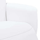 vidaXL fehér műbőr dönthető fotel lábtartóval