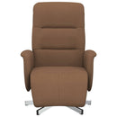 vidaXL barna szövet dönthető fotel lábtartóval