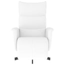 vidaXL fehér műbőr dönthető fotel lábtartóval