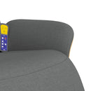 vidaXL sötétszürke szövet dönthető masszázsfotel lábtartóval