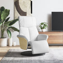 vidaXL fehér műbőr dönthető fotel lábtartóval