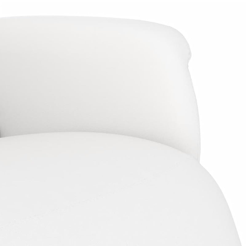 vidaXL fehér műbőr dönthető fotel lábtartóval