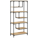 vidaXL sonoma tölgy szerelt fa könyvespolc 81 x 36 x 176 cm