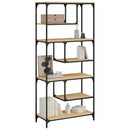 vidaXL sonoma tölgy szerelt fa könyvespolc 81 x 36 x 176 cm