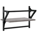 vidaXL 2 db szürke sonoma színű falipolc rúddal 40 x 25 x 30 cm