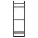vidaXL 2 db 3 szintes szürke sonoma fali polc rúddal 30 x 25 x 100 cm