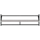 vidaXL 6 részes szürke sonoma színű szerelt fa falipolcszett rúddal