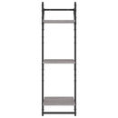 vidaXL 6 részes szürke sonoma színű szerelt fa falipolcszett rúddal