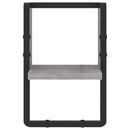 vidaXL szürke sonoma tölgy színű fali polc rúddal 20 x 25 x 30 cm