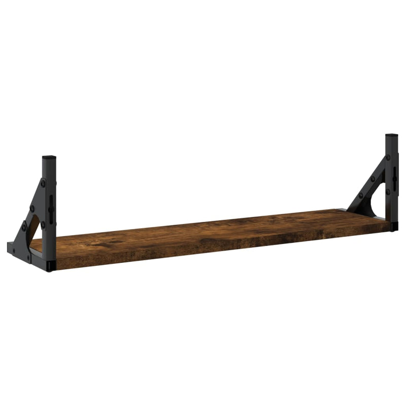 vidaXL 2 db füstölt tölgy színű fali polc 60 x 15 x 15,5 cm