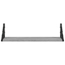 vidaXL 2 db szürke sonoma színű fali polc 60 x 15 x 15,5 cm