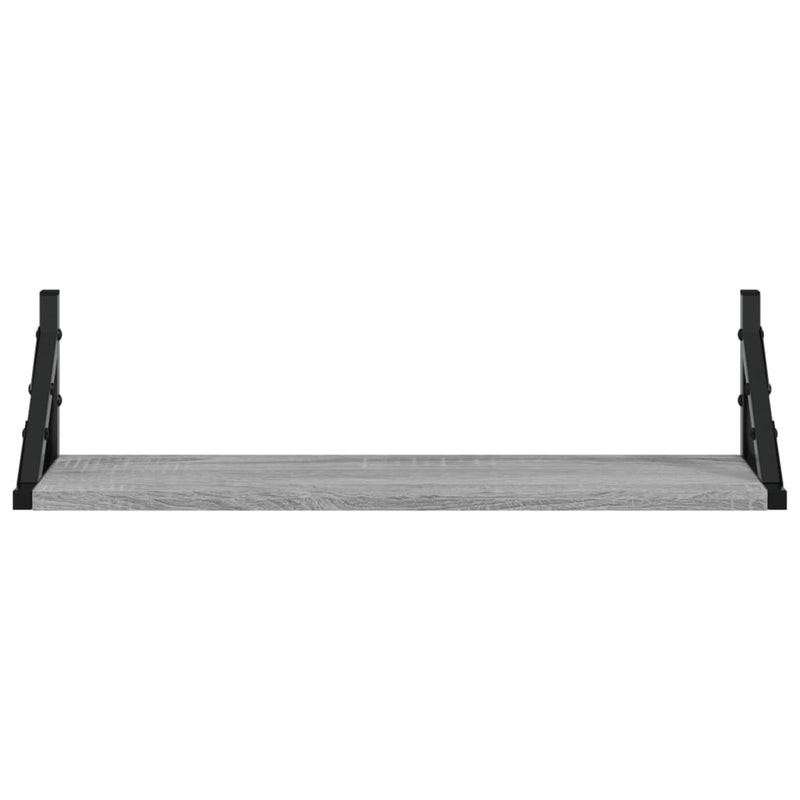 vidaXL 2 db szürke sonoma színű fali polc 60 x 15 x 15,5 cm