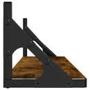 vidaXL 2 db füstös tölgy színű szerelt fa fali polc 80 x 15 x 15,5 cm