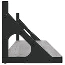 vidaXL 2 db szürke sonoma színű szerelt fa fali polc 80 x 15 x 15,5 cm