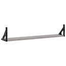 vidaXL 2 db szürke sonoma színű szerelt fa fali polc 80 x 15 x 15,5 cm