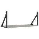 vidaXL 2 db szürke sonoma színű szerelt fa fali polc 60 x 25 x 25,5 cm