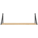 vidaXL 2 db sonoma tölgyfa fali polc 80 x 25 x 25,5 cm