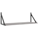 vidaXL 2 db szürke sonoma színű szerelt fa fali polc 80 x 25 x 25,5 cm