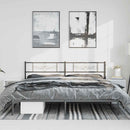 vidaXL fekete fém ágykeret fejtámlával 183 x 213 cm