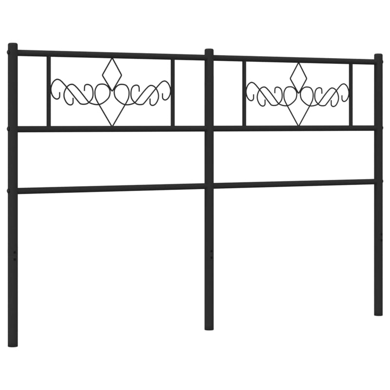 vidaXL fekete fém fejtámla 160 cm