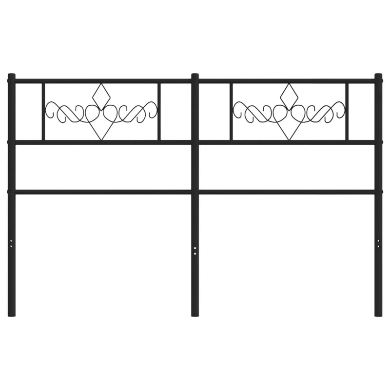 vidaXL fekete fém fejtámla 160 cm