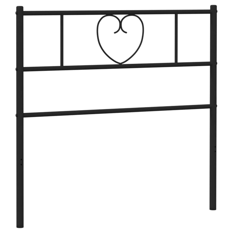 vidaXL fekete fém fejtámla 90 cm