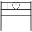 vidaXL fekete fém csere fejtámla 90 cm