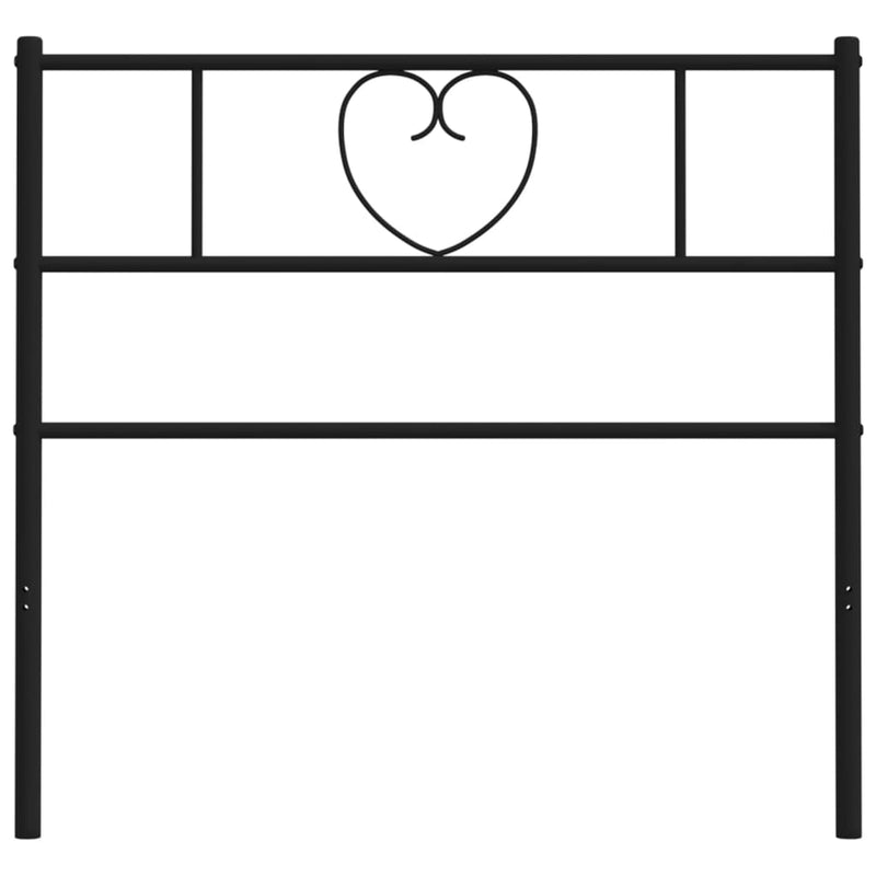 vidaXL fekete fém fejtámla 90 cm